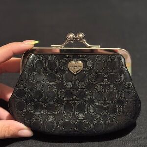 Coach Black Coin Purse